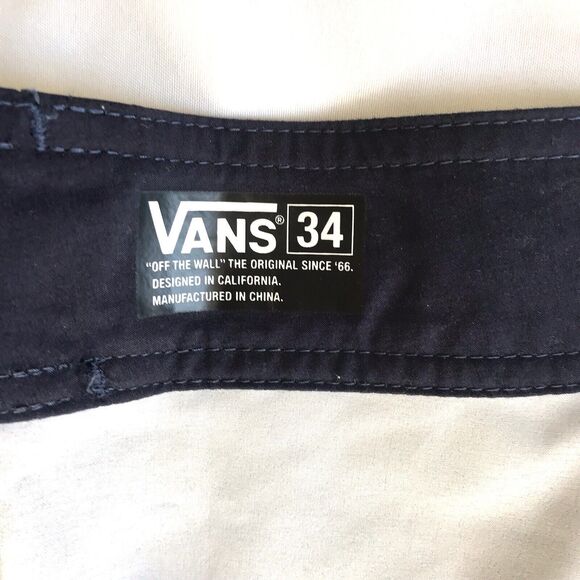 VANS Board Swim Shorts Men 34 Swimming Trunks Blue Orange Ombre Casual EUC - Picture 3 of 13